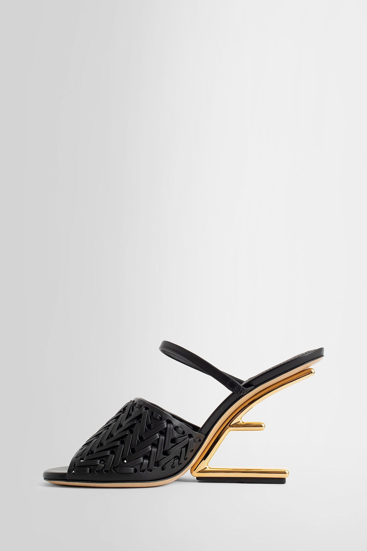 FENDI WOMAN BLACK SANDALS - 4