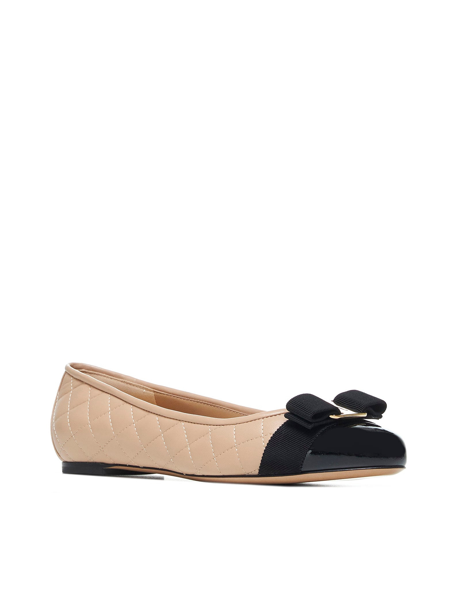 Vara quilted nappa leather ballet flats - 2