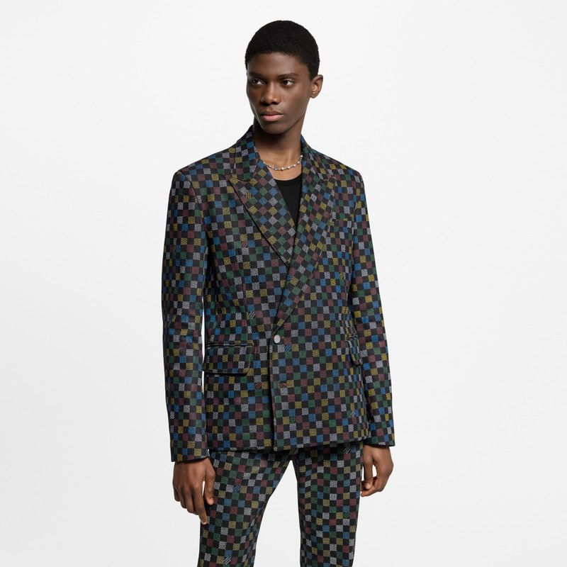 Louis Vuitton Damier Double-Breasted Denim Jacket outlook