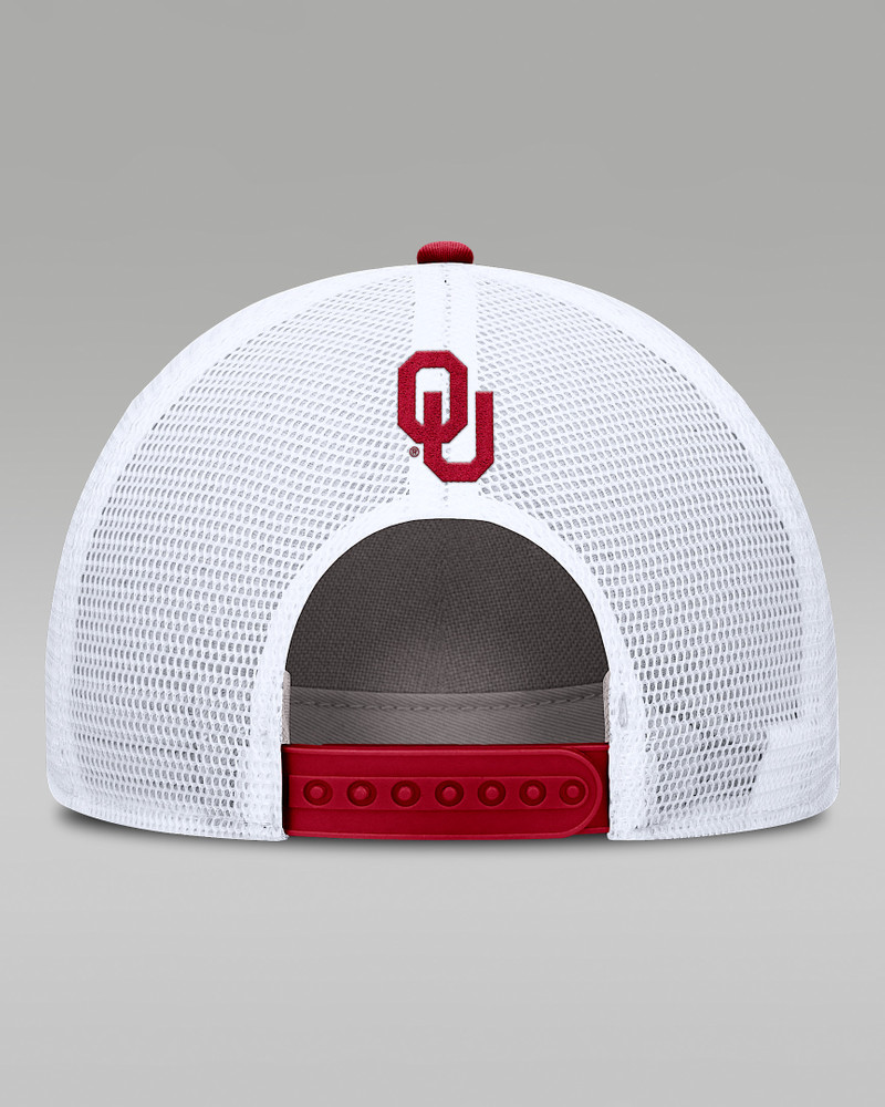 Jordan Oklahoma On-Field Rise Men's Nike Jordan Brand College Trucker Adjustable Hat outlook