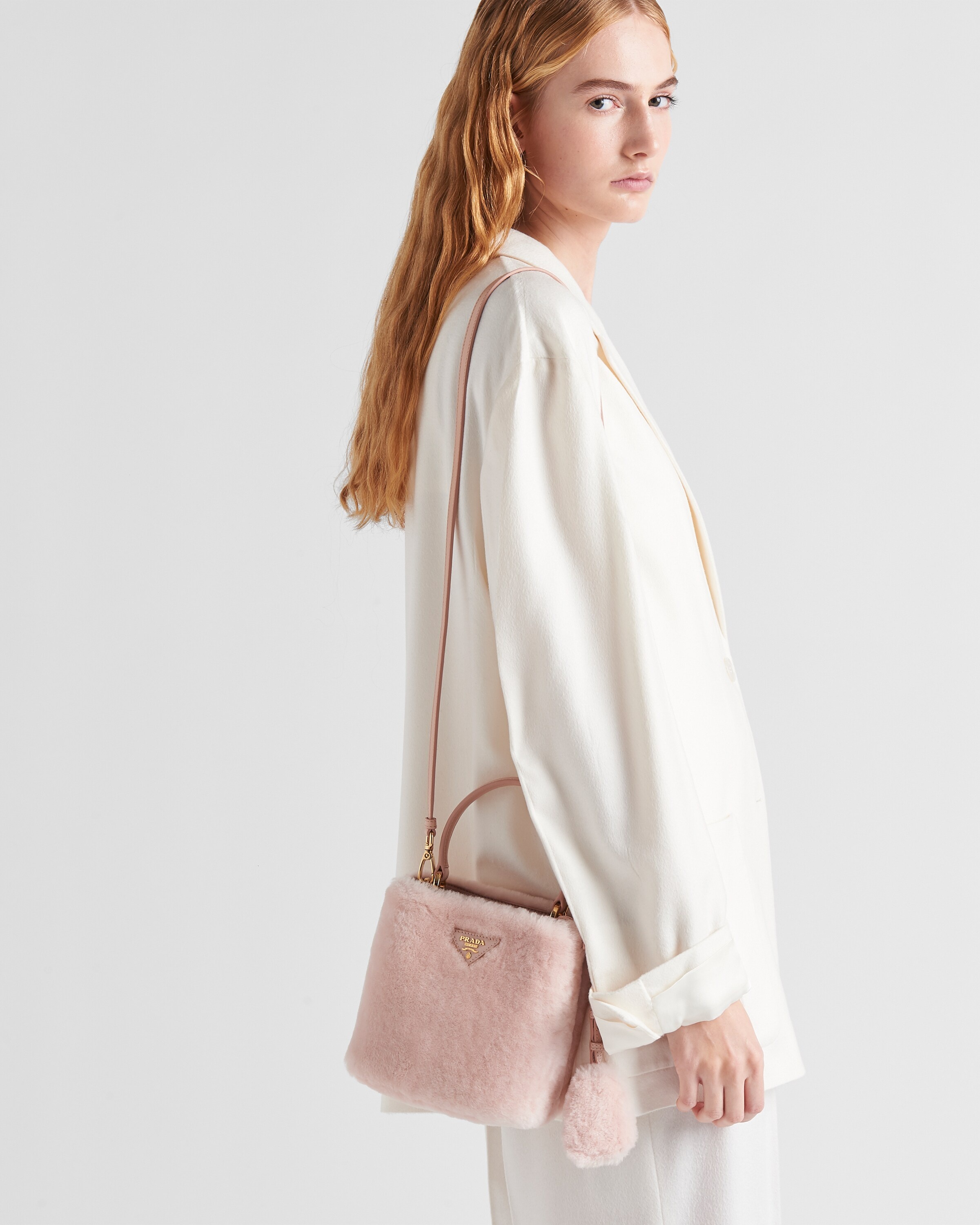 Prada Panier shearling mini-bag - 9