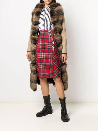 PHILIPP PLEIN Tartan pencil skirt outlook