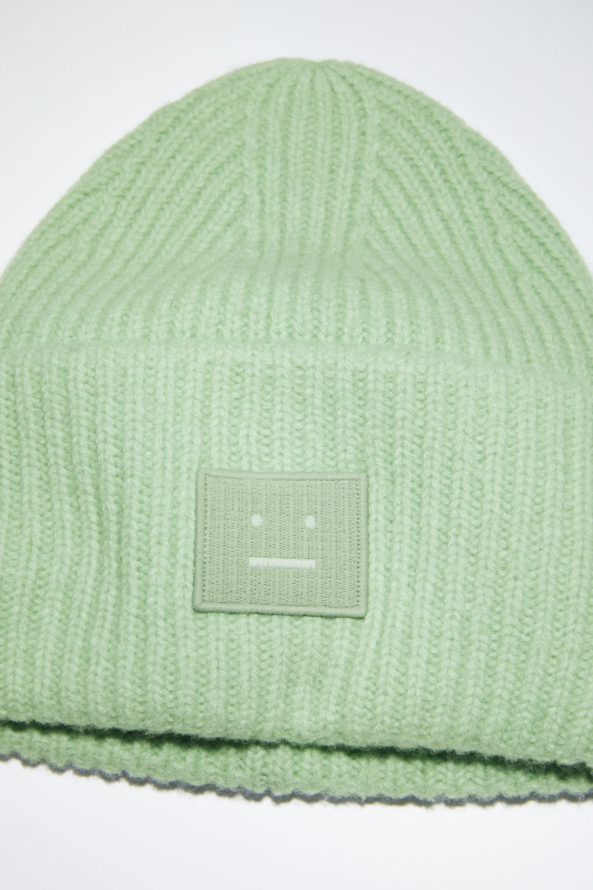 Acne Studios Large face logo beanie - Spring green