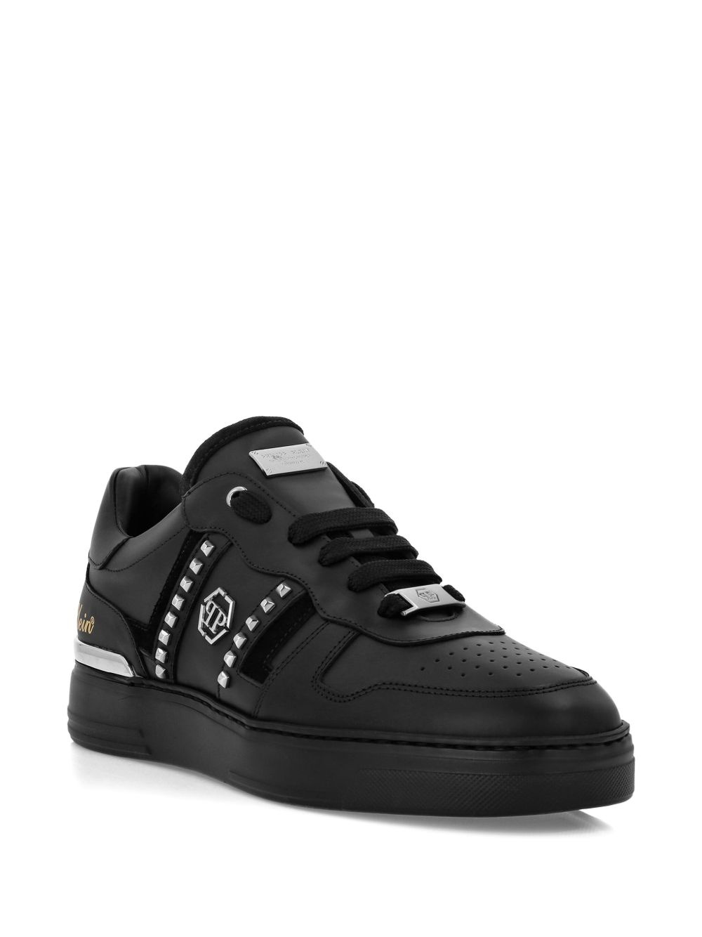stud-embellished low-top sneakers - 2