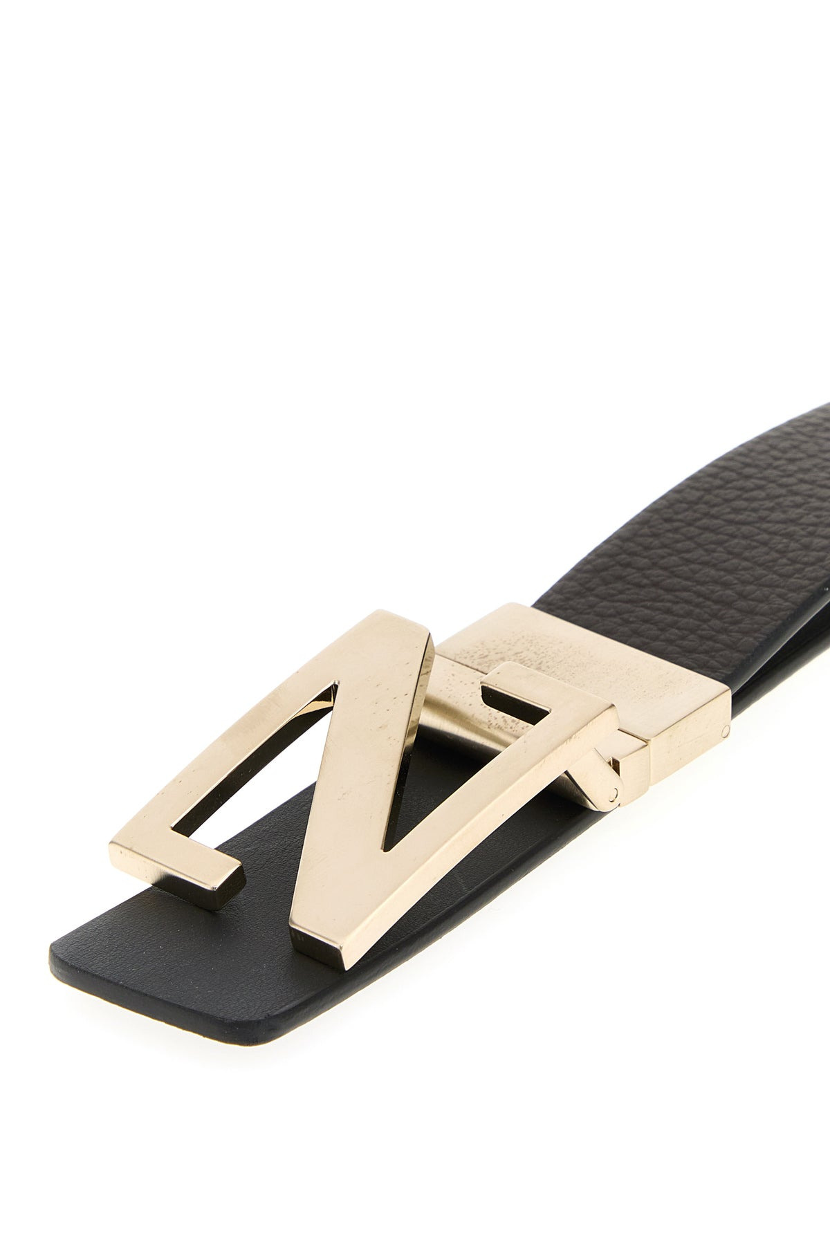 Brow leather reversible belt - 4
