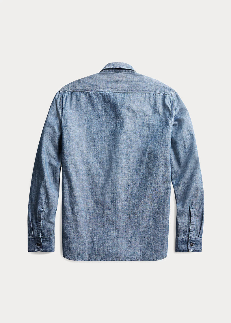 RRL by Ralph Lauren Indigo Chambray Workshirt outlook