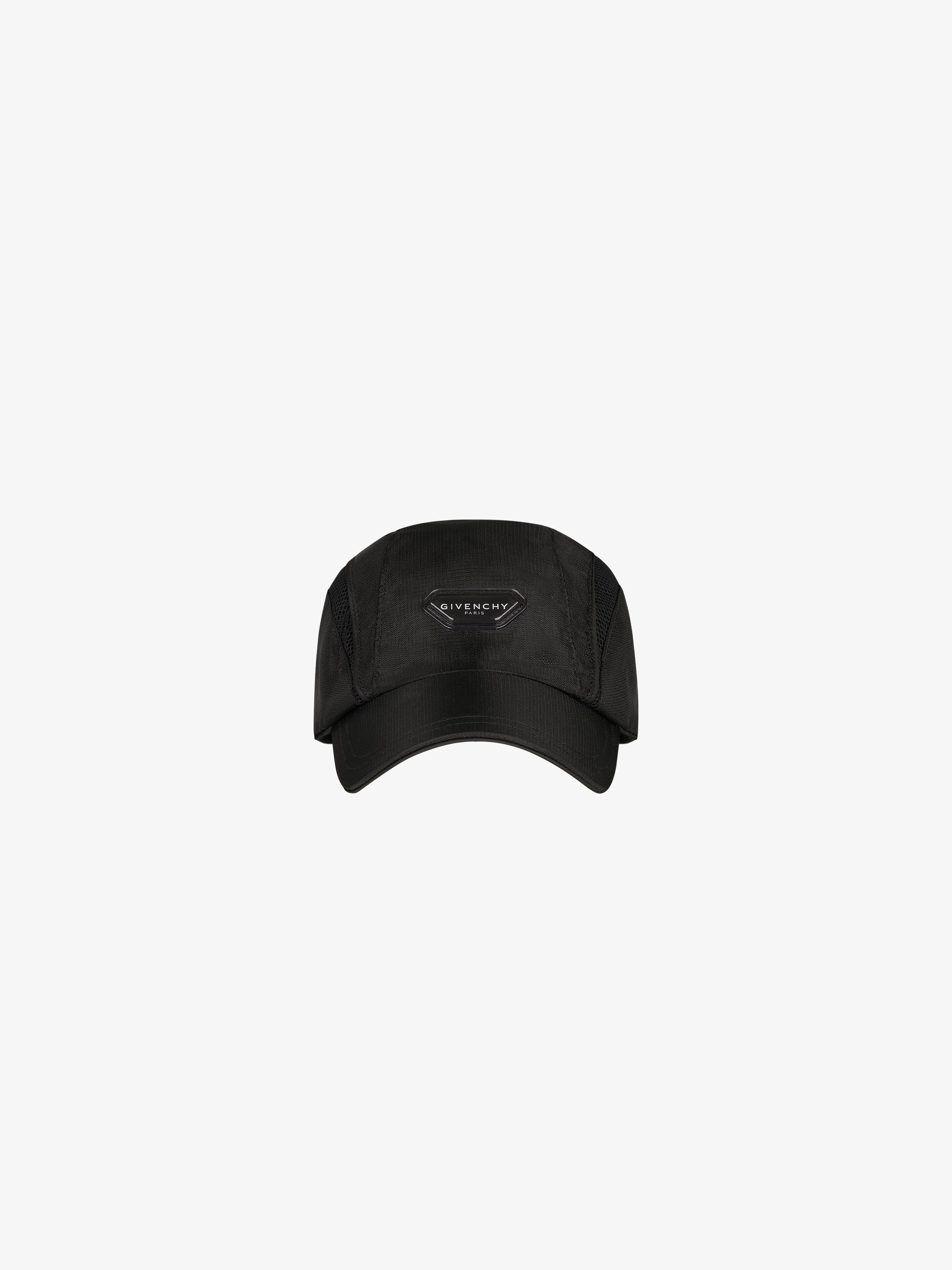 GIVENCHY embroidered cap in twill in - black | Givenchy US