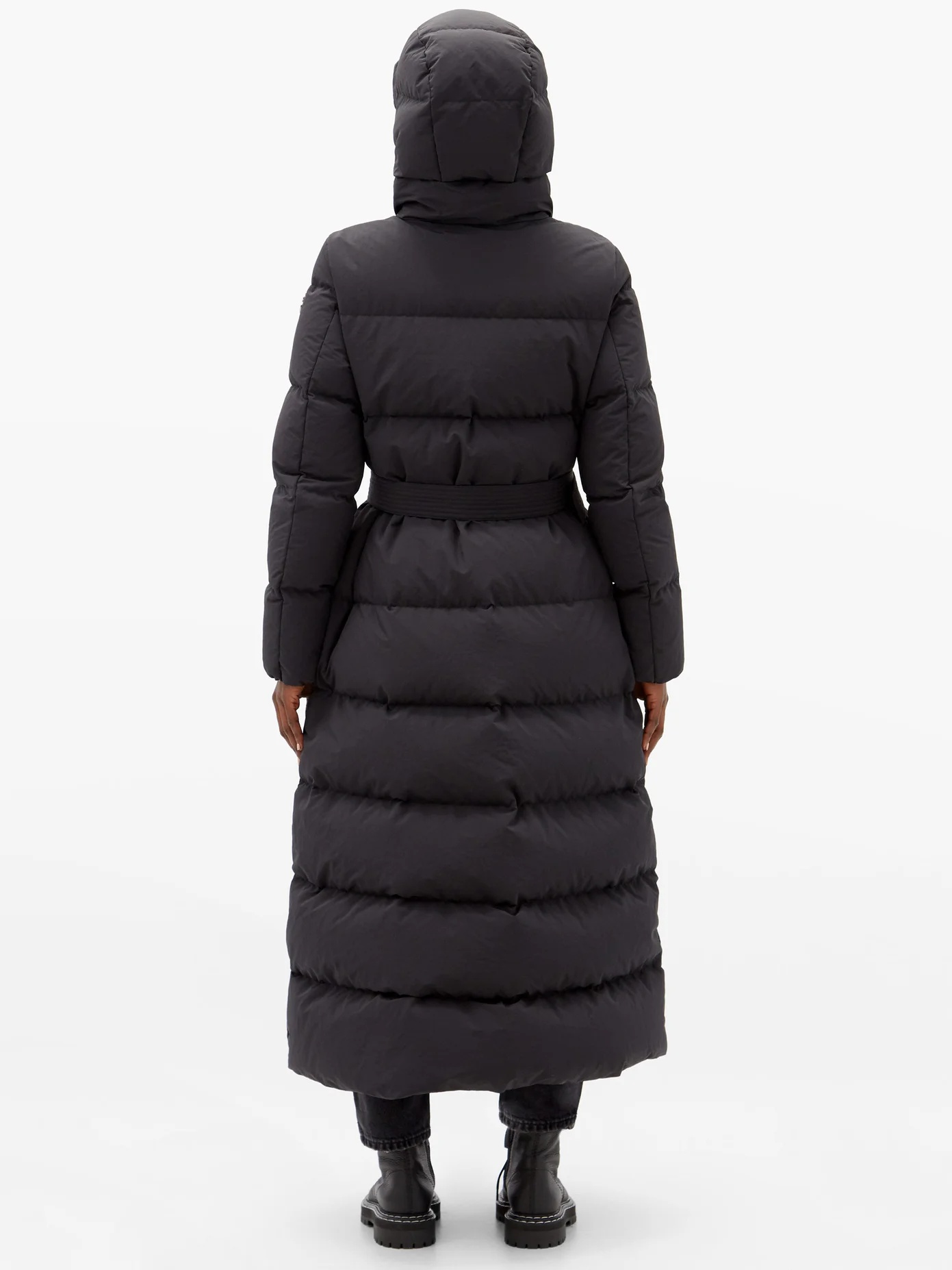 Goelo long hooded down coat - 5