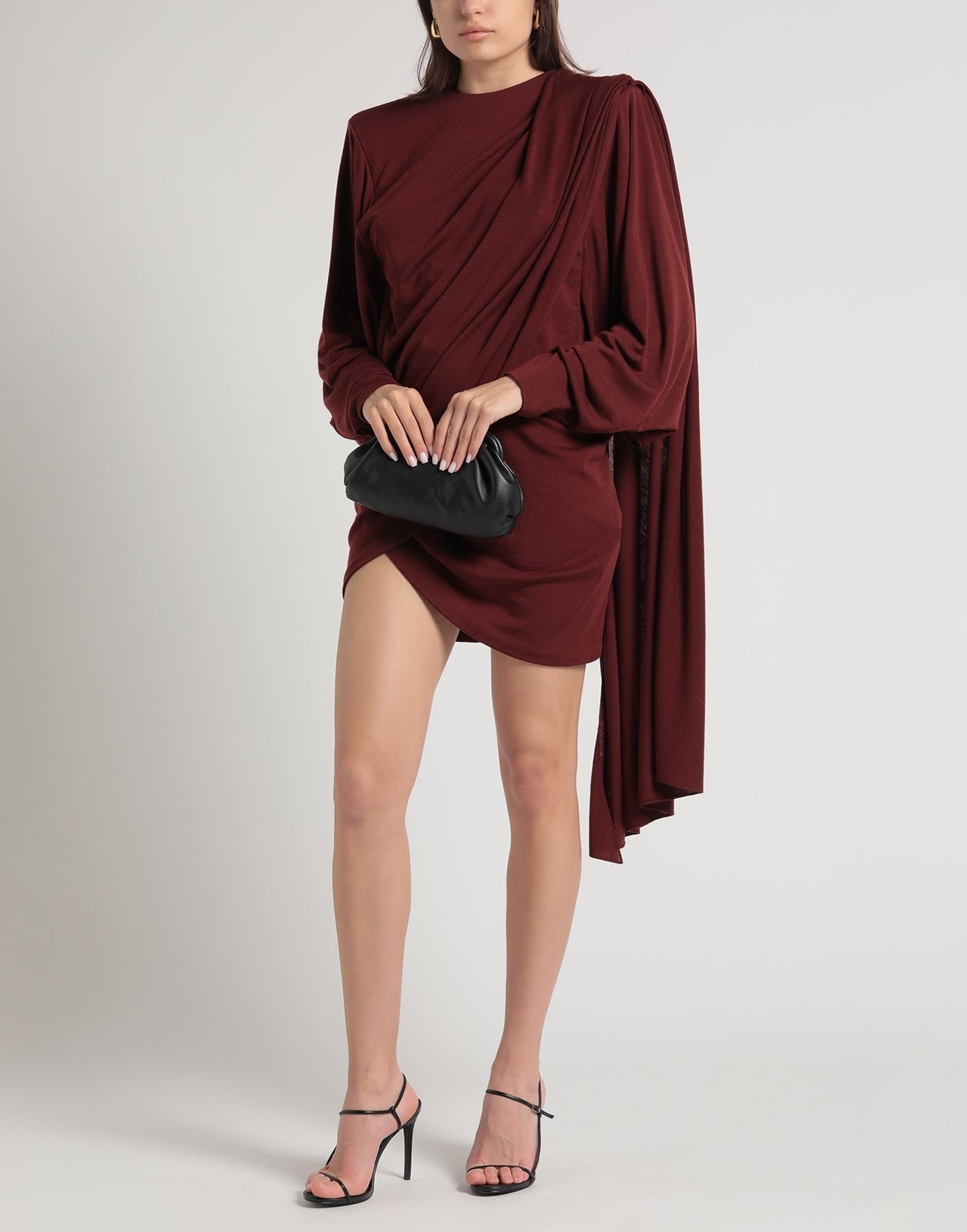 Burgundy Women's Short Dress - 3