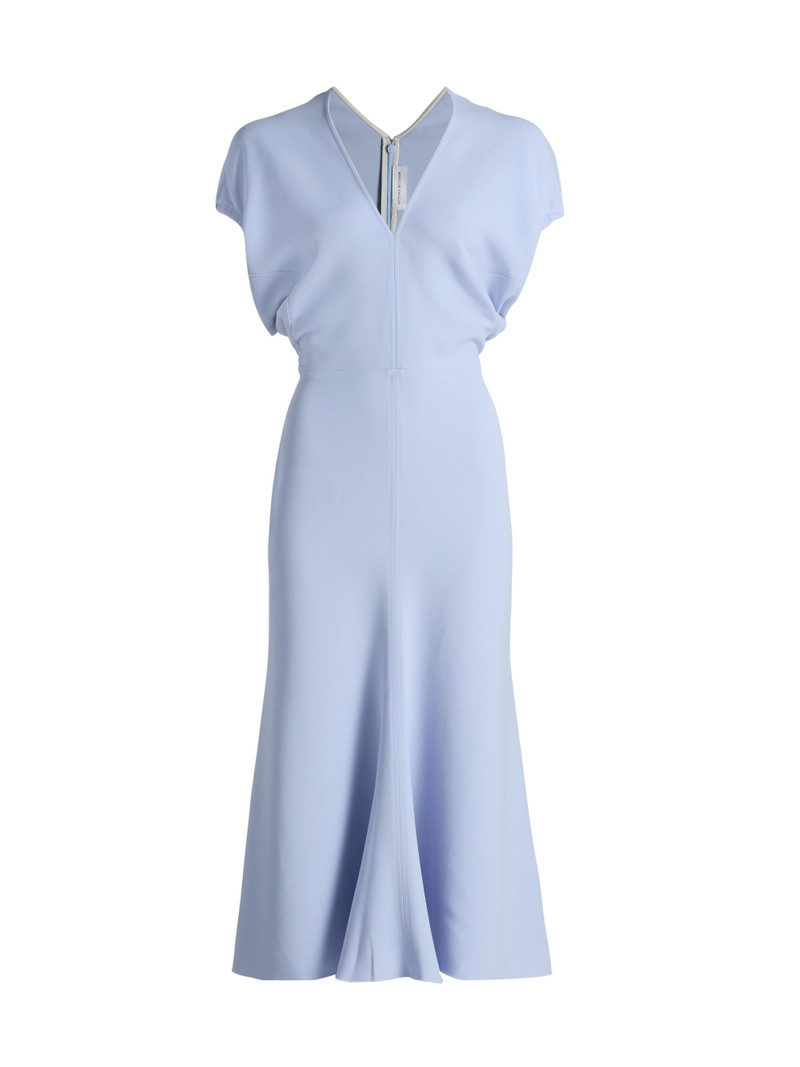 Women's Blouson Detail Midi-Dress - Cloud Blue 1
