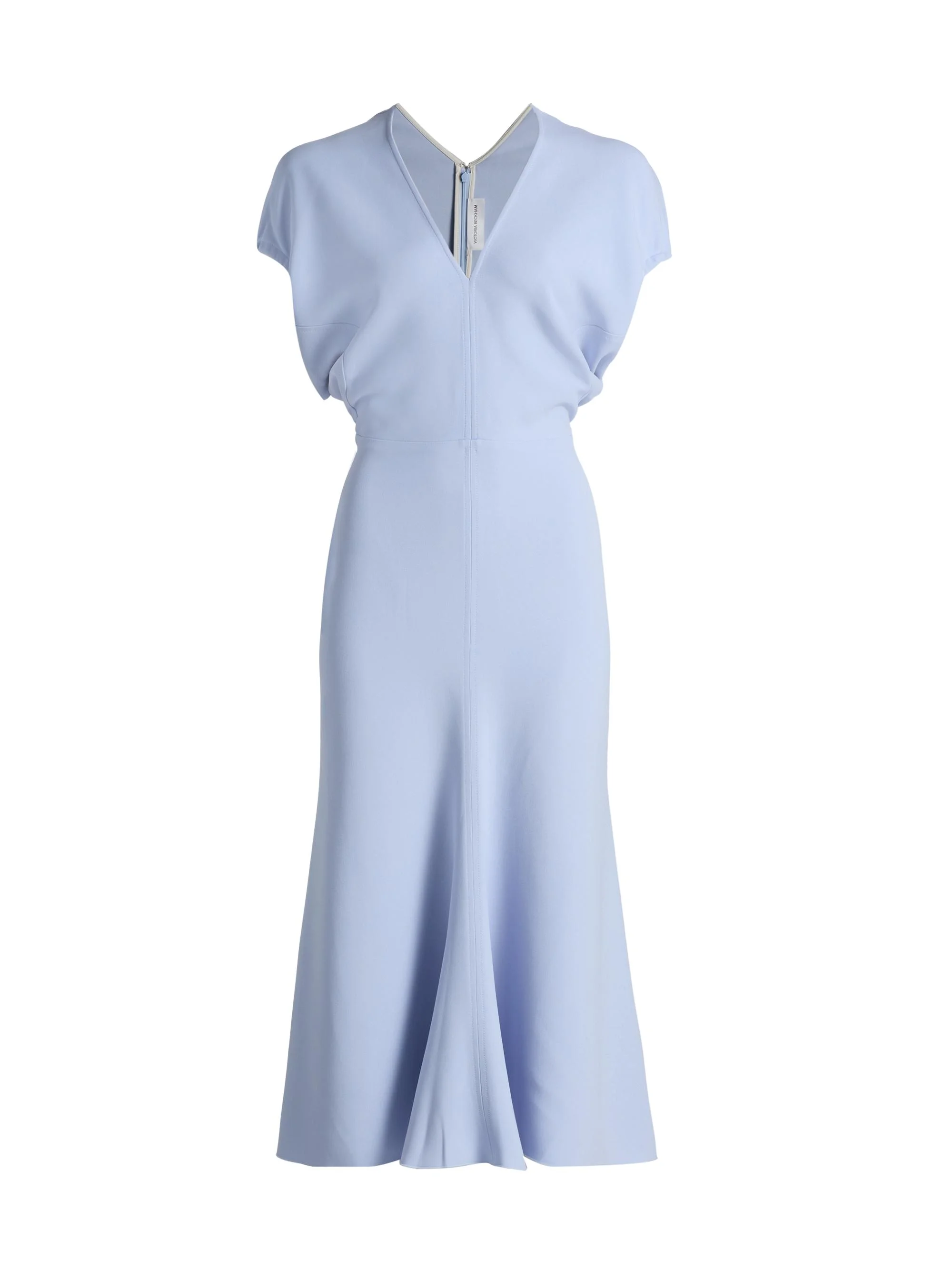 Women's Blouson Detail Midi-Dress - Cloud Blue - 1