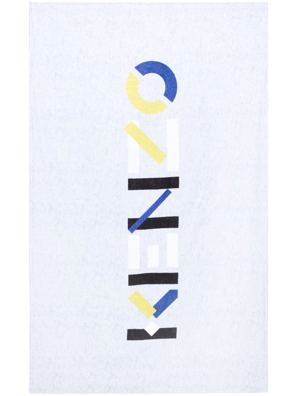 logo-print beach towel - 1