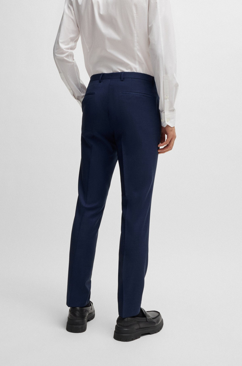 EXTRA-SLIM-FIT SUIT TROUSERS IN MELANGE WOOL 4