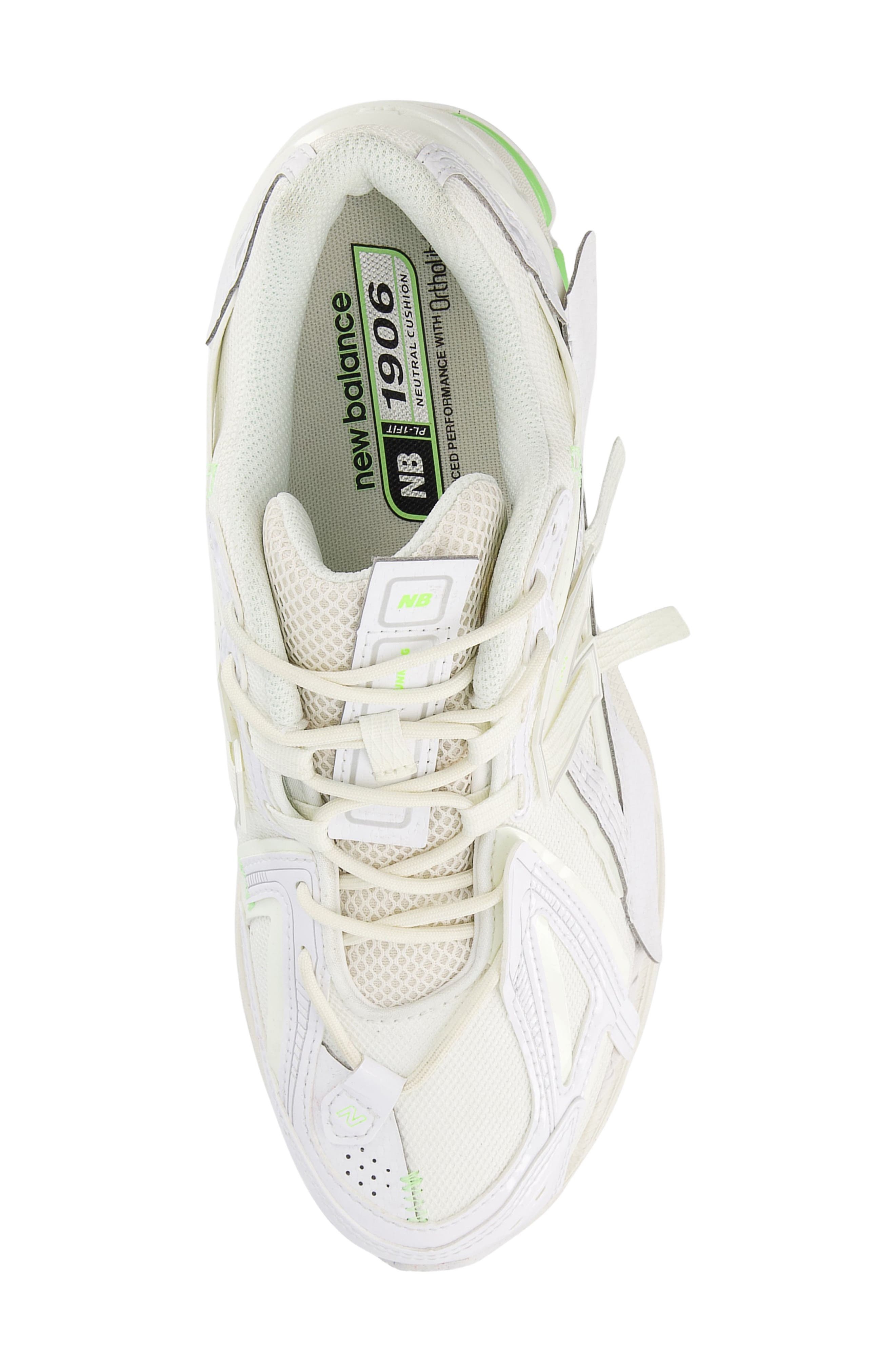 New Balance Gender Inclusive 1906A Running Shoe in White/Mint Flash at Nordstrom - 3