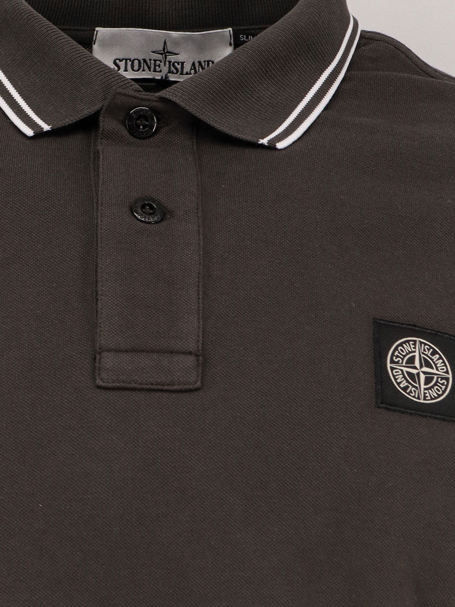 Stone Island Men Stretch Organic Coton Polo Shirt - 3