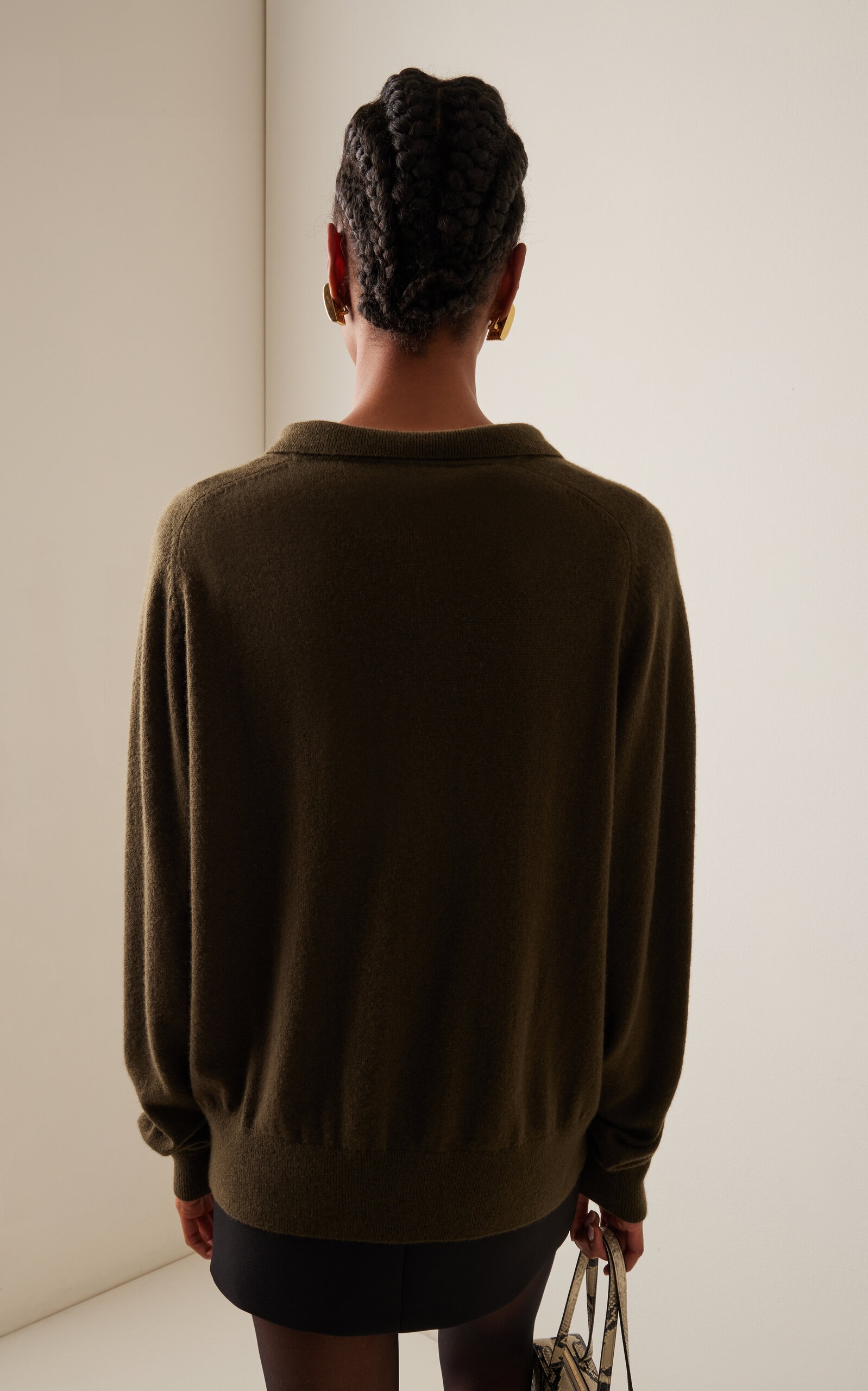 Brady Cashmere Polo Sweater green - 4
