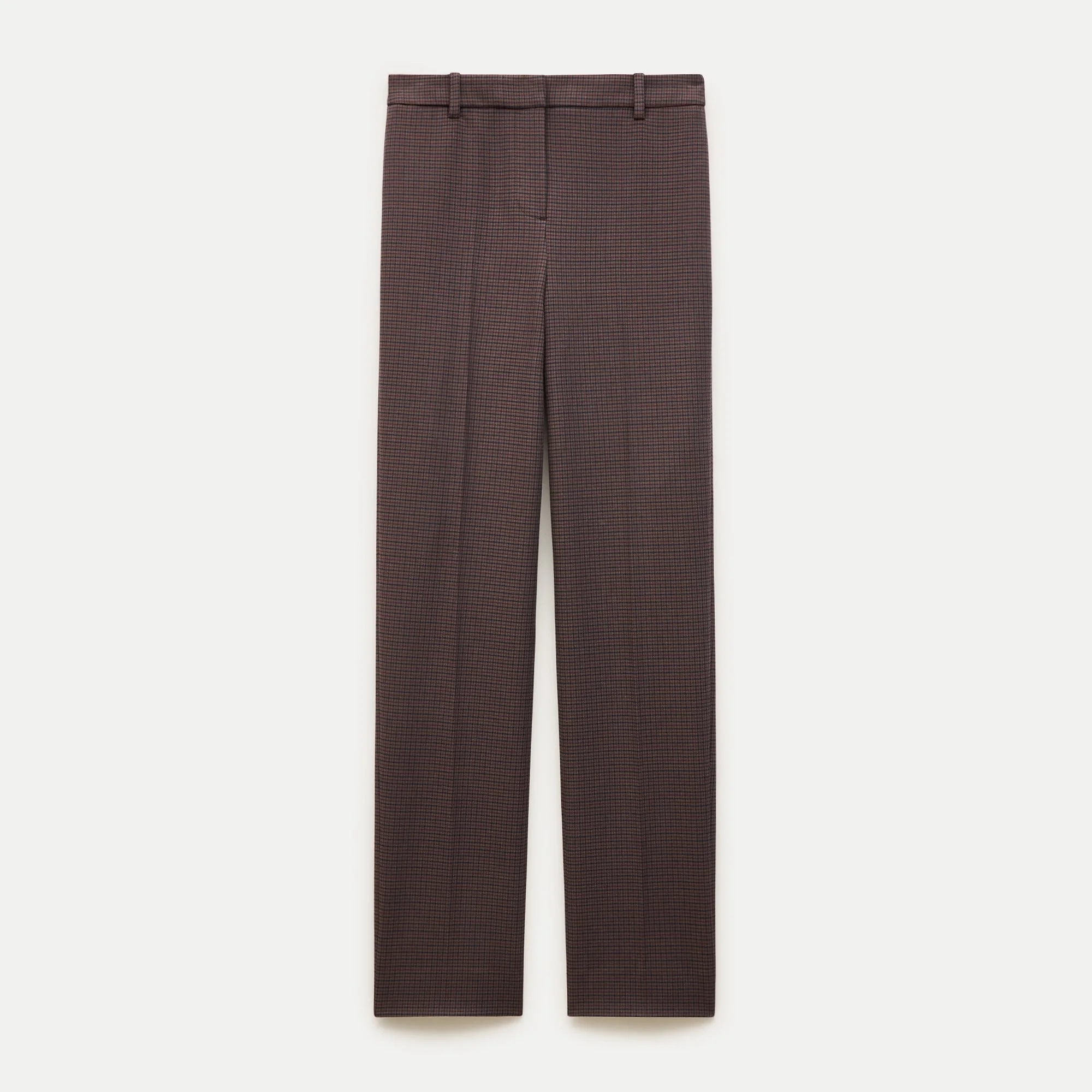 Café pant in plaid four-season stretch - 1