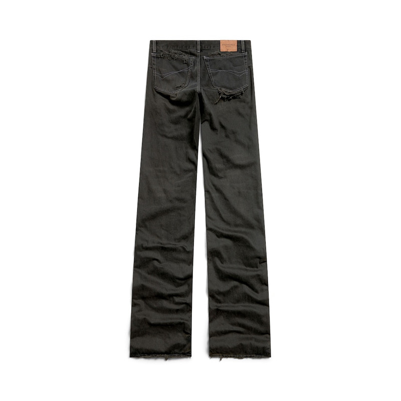 Fitted Low-waist Pants in Anthracite 7