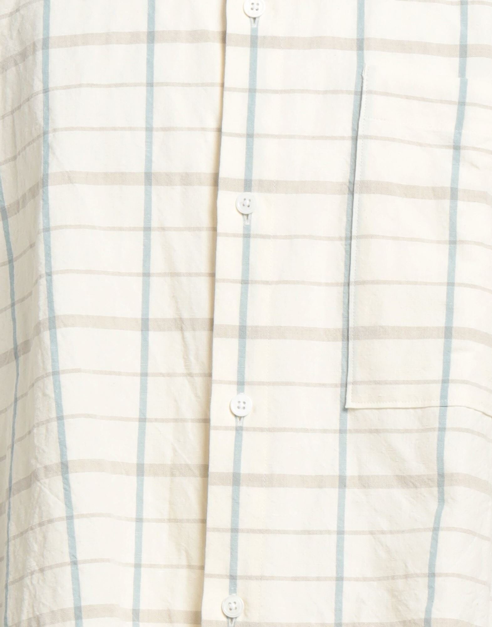 Cream Men's Checked Shirt - 4