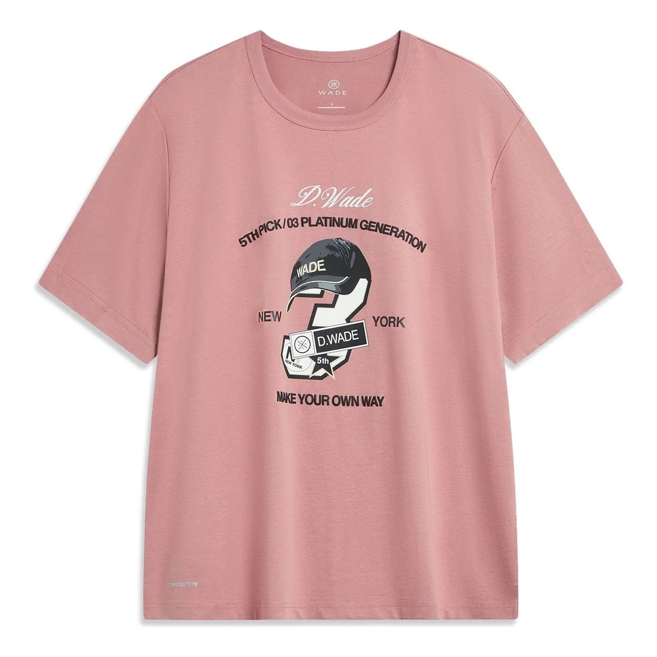 Li-Ning Way of Wade T-shirt 'Pink' AHST531-6 - 1