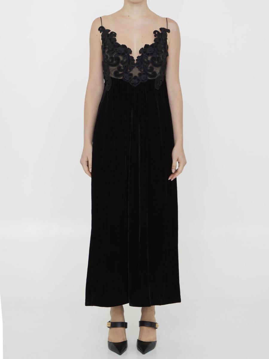 ZIMMERMANN SENSORY VELVET SLIP DRESS - 1