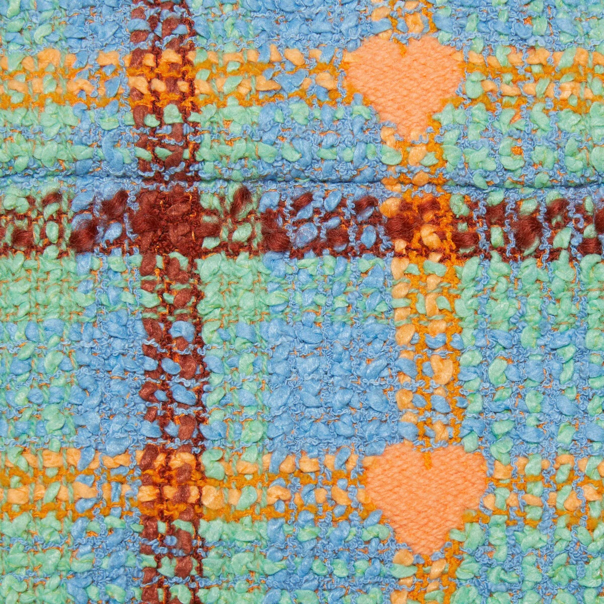 Gucci Lovelight heart check tweed skirt - 5
