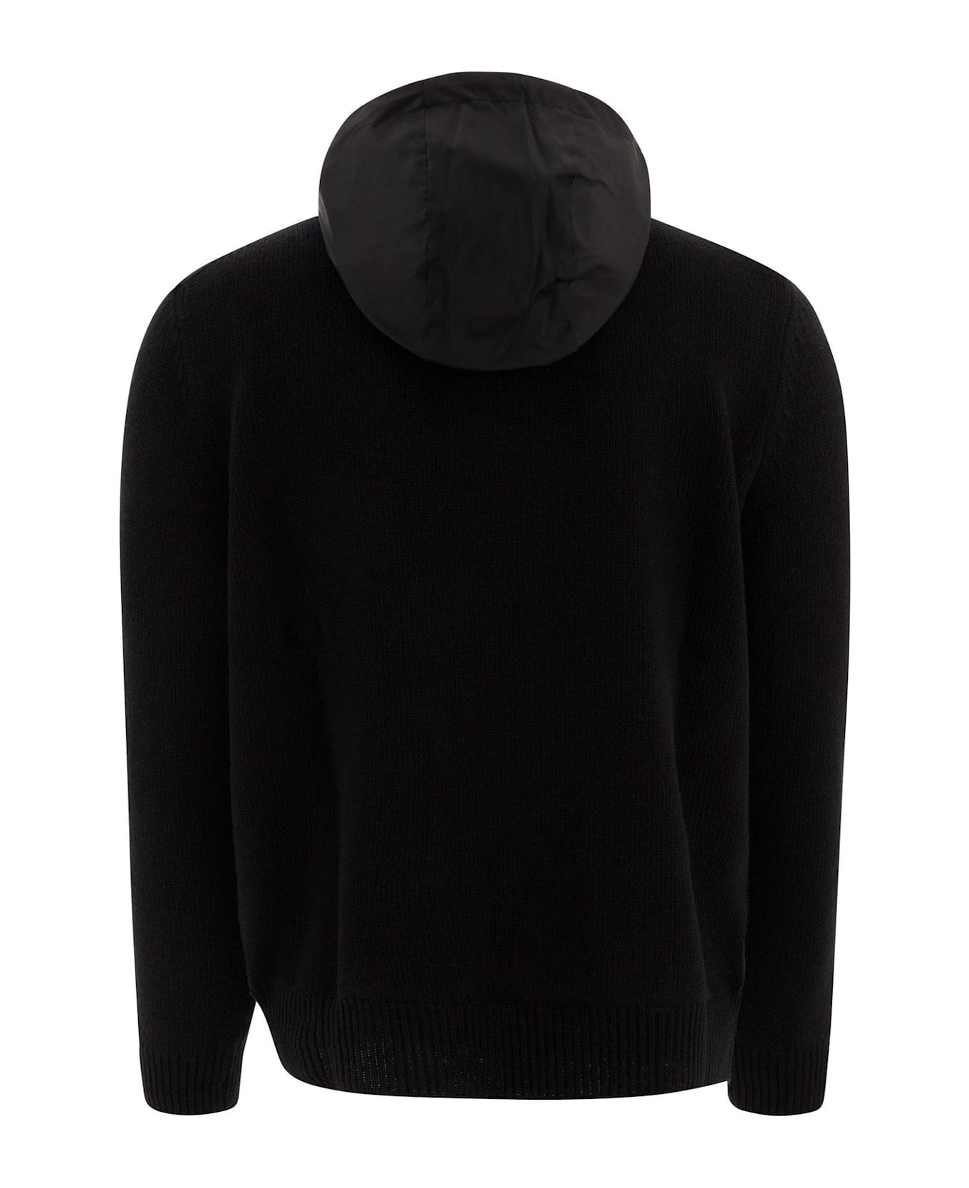 Gabardine Zip-up Hoodie - 2