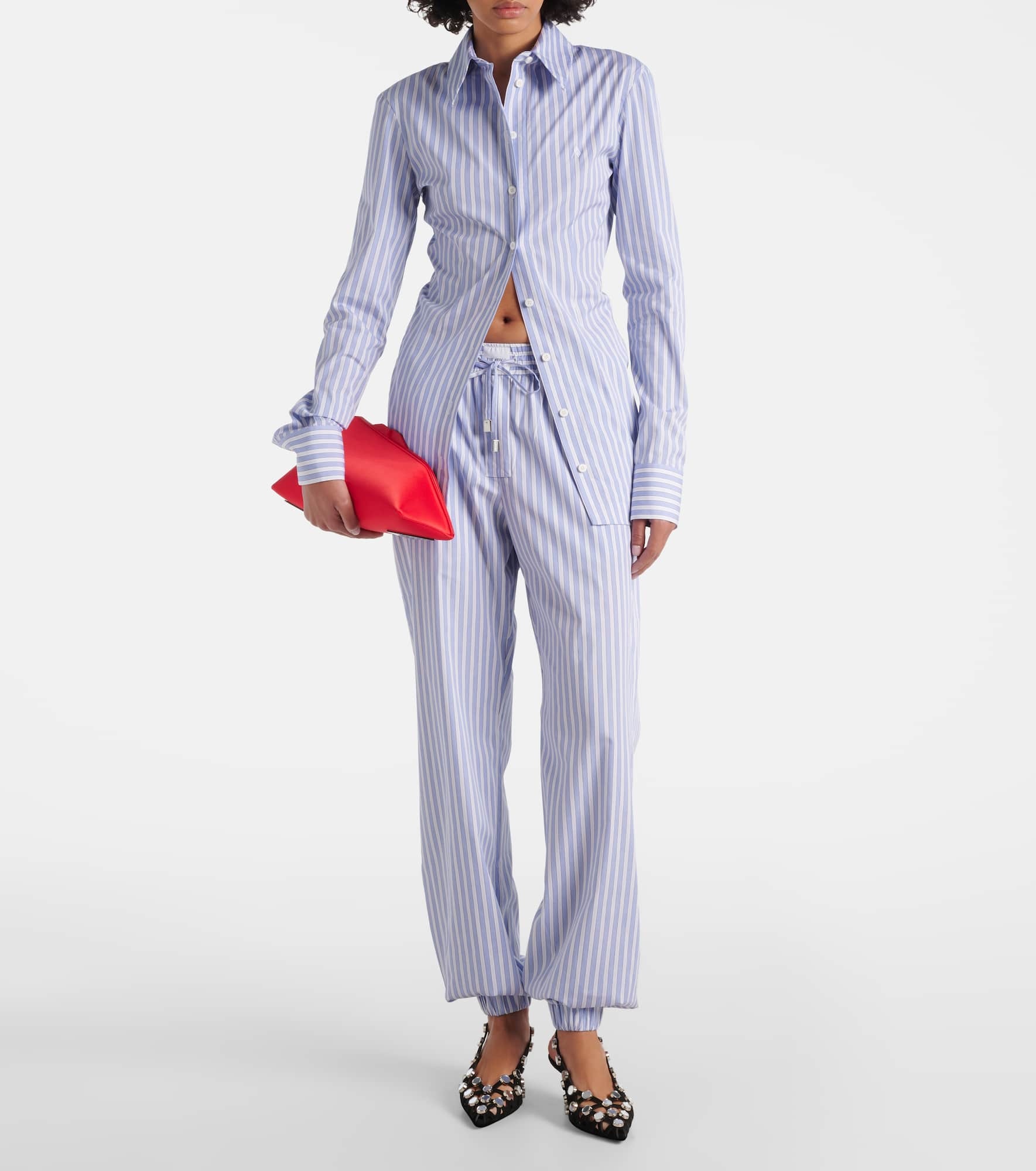 Striped cotton pajama pants - 2
