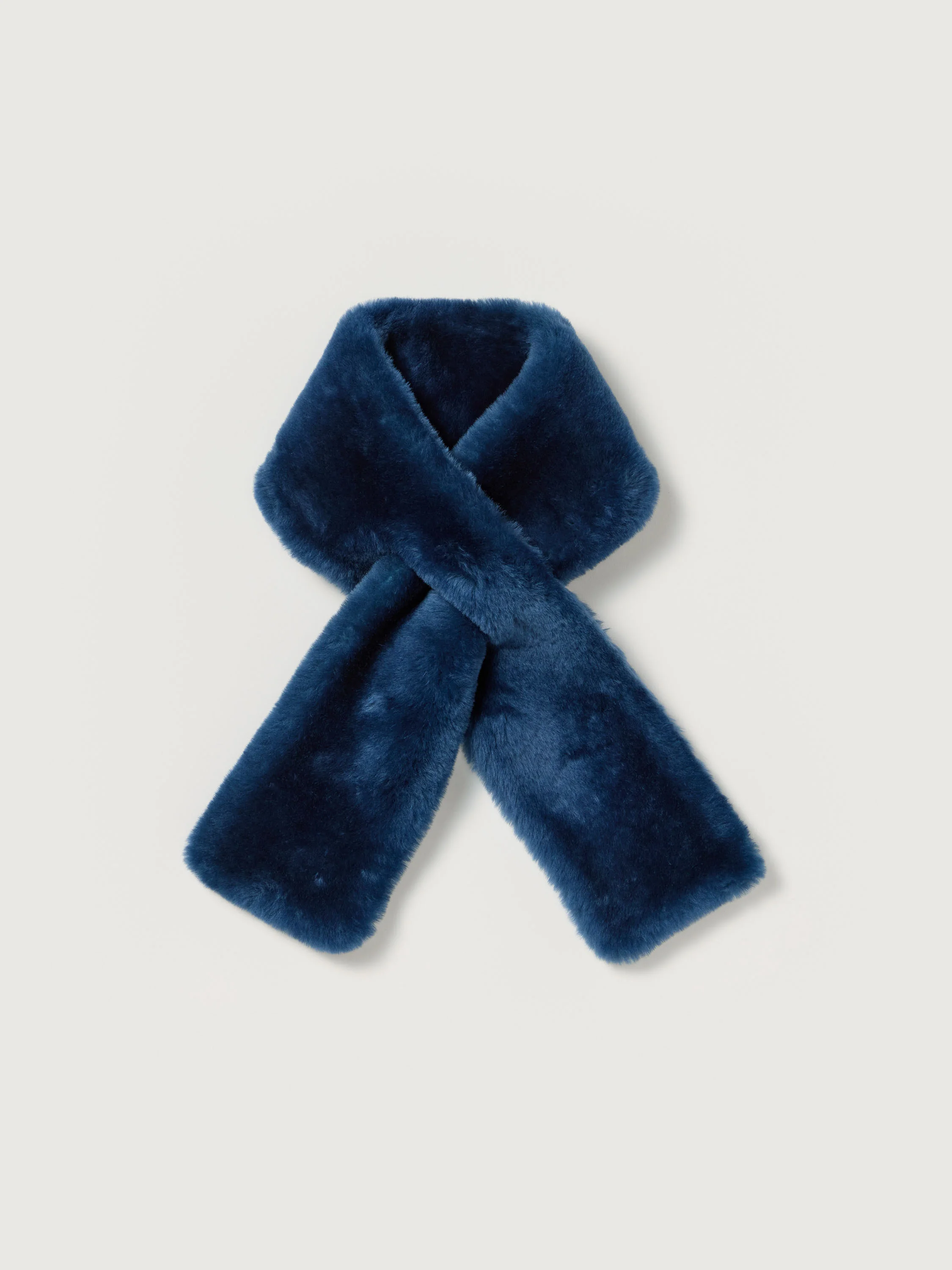 STRAIGHT MERINO MOUTON FUR STOLE - 1