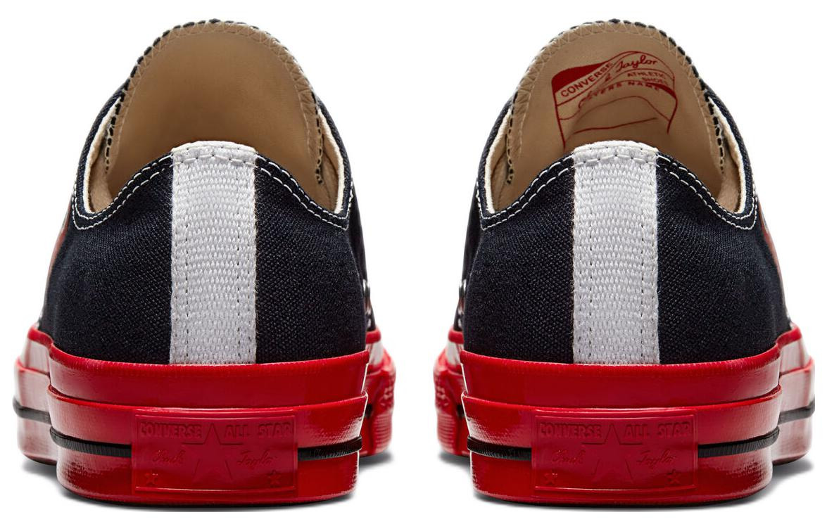 Converse x COMME des GARCONS PLAY Chuck 70 Low 'Black Red' A01795C - 6