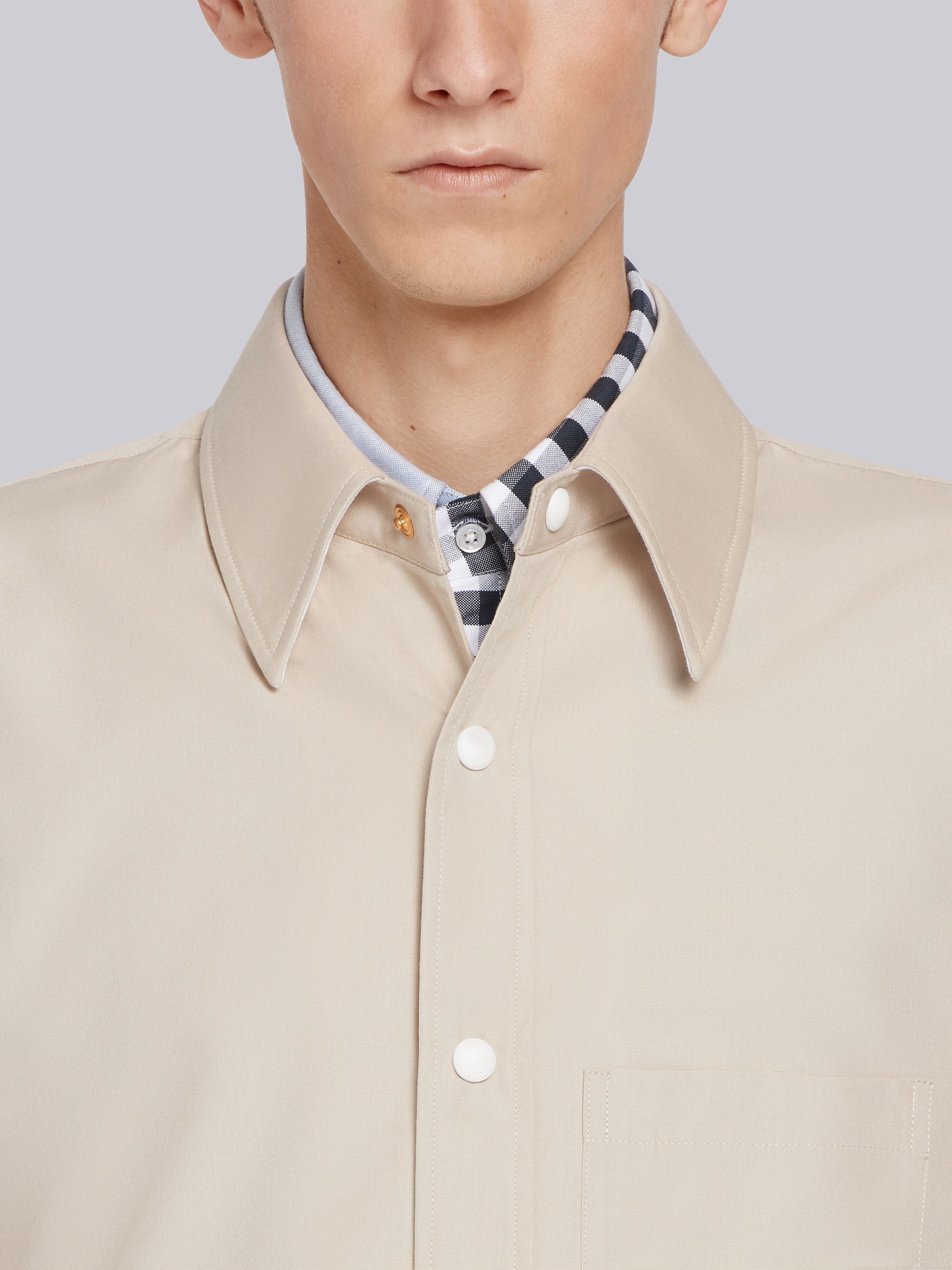 Grosgrain Armband Shirt Jacket - 5