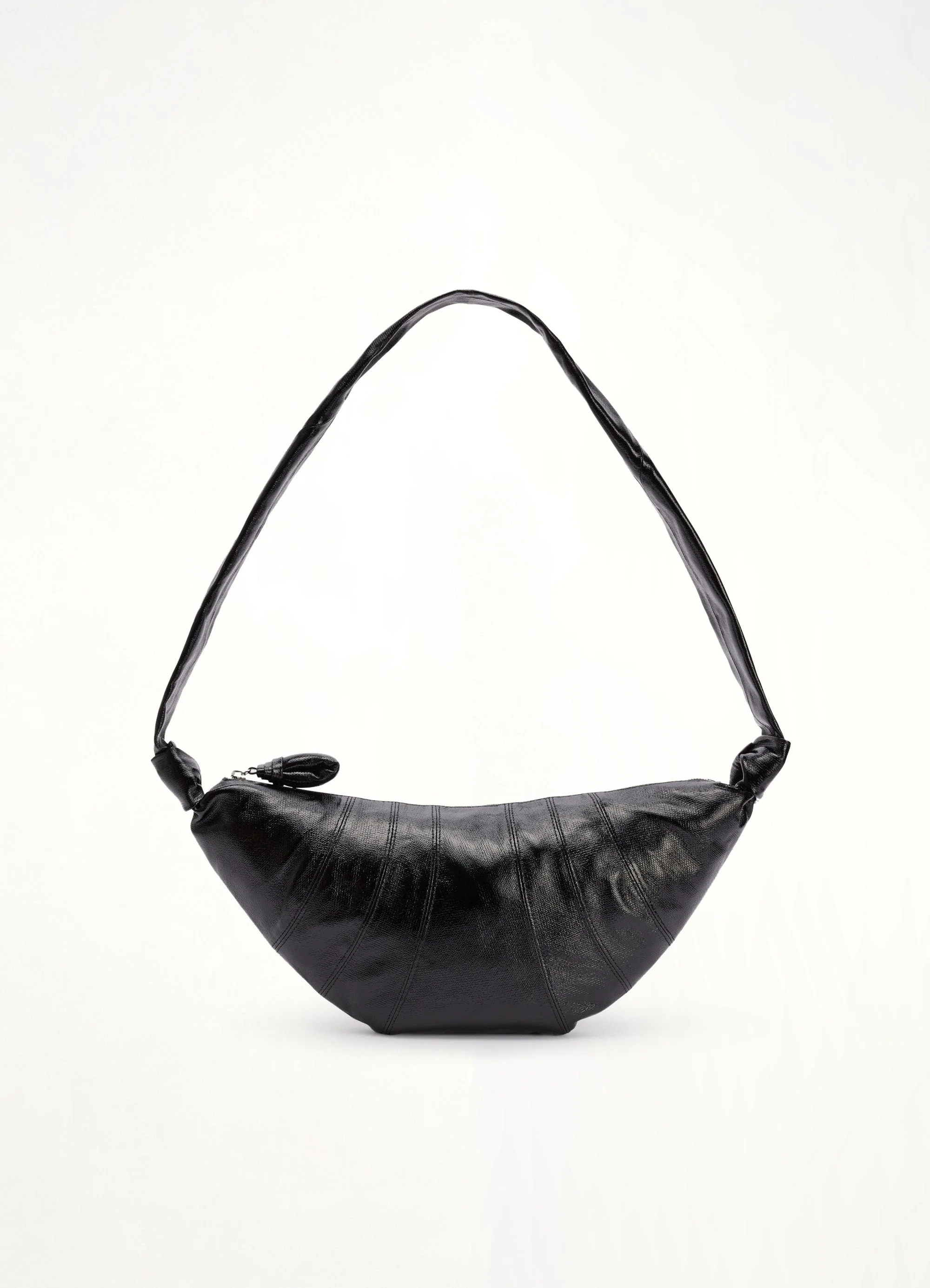 Medium Croissant Bag in Black - 1