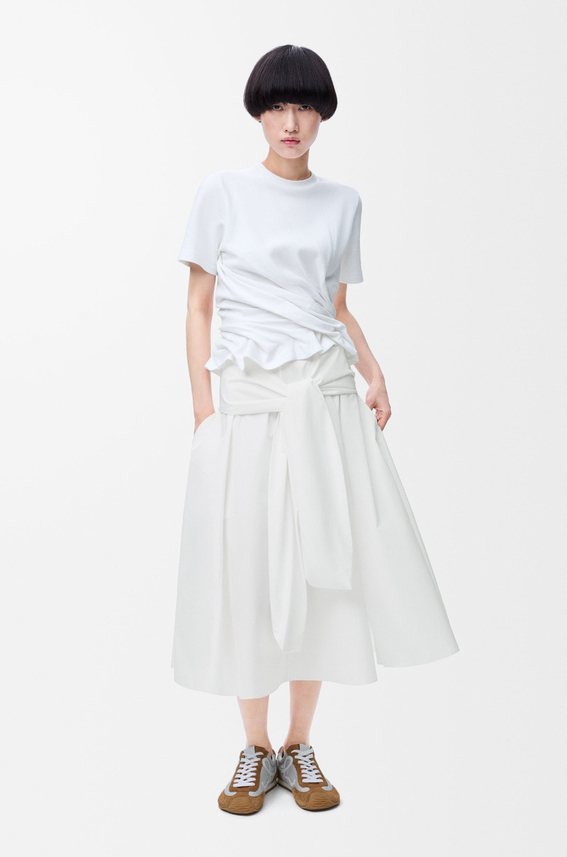 Loewe Wrap skirt in cotton outlook