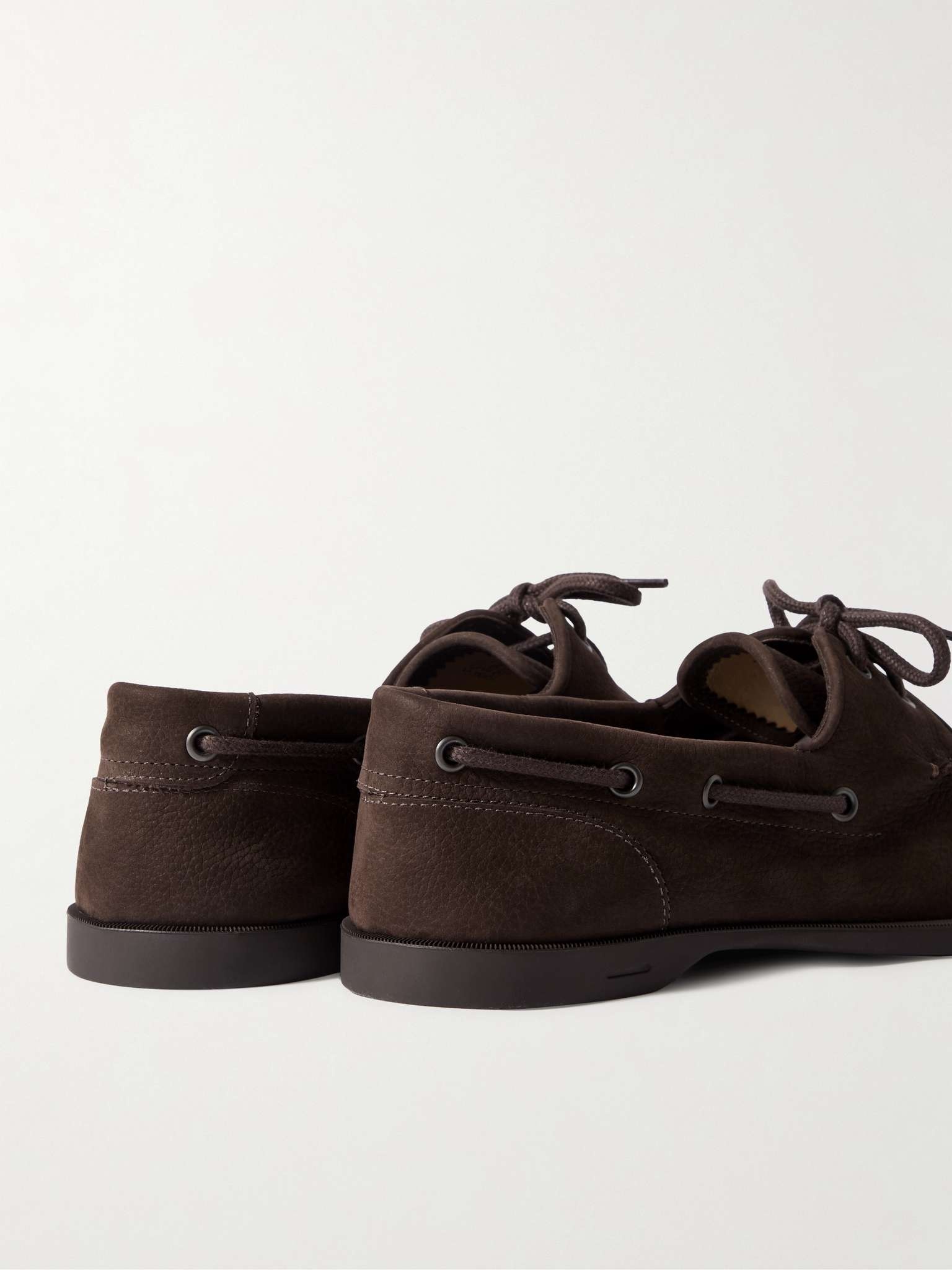 Foil Leather Boat Shoes - 5