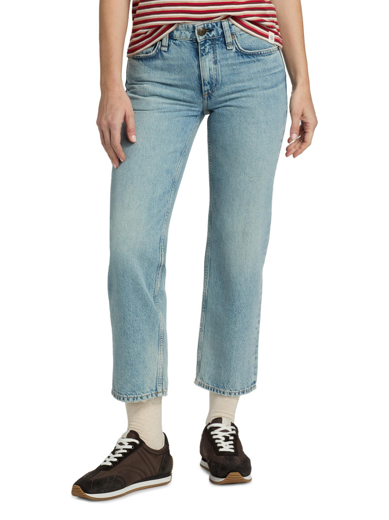 Women's Harlow Low-Rise Straight-Leg Crop Jeans - Vista 3