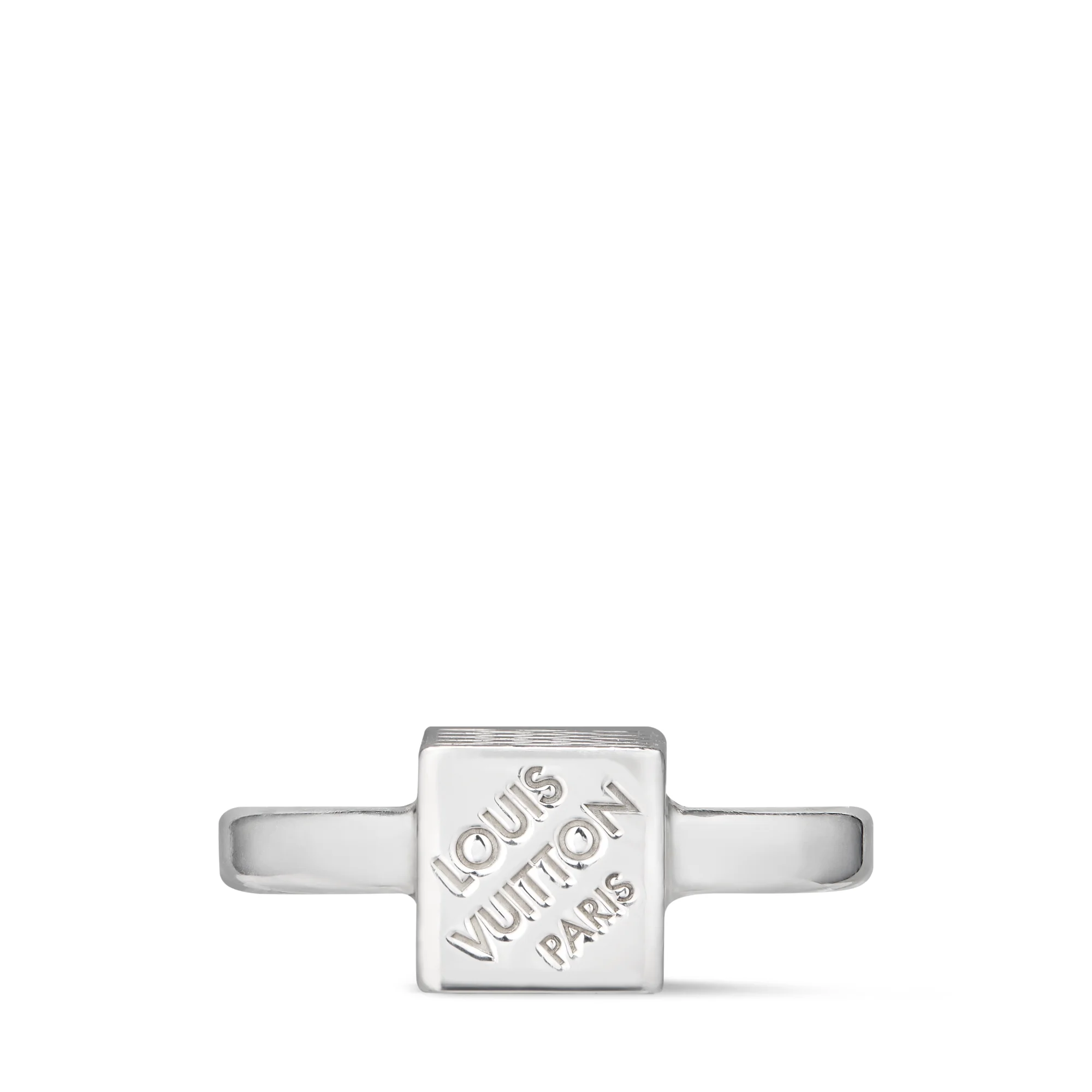 LV Cube Ring Silver - 1