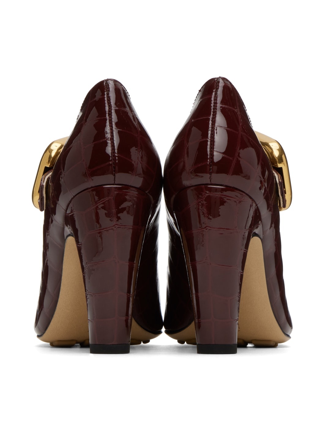 Burgundy Mostra Mary-Jane Heels - 2