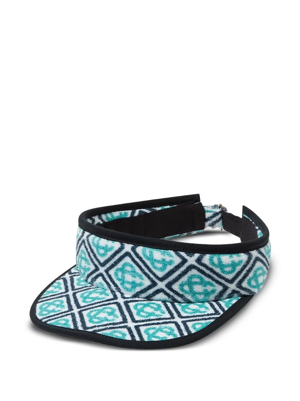 Beach Club monogram-pattern visor - 1