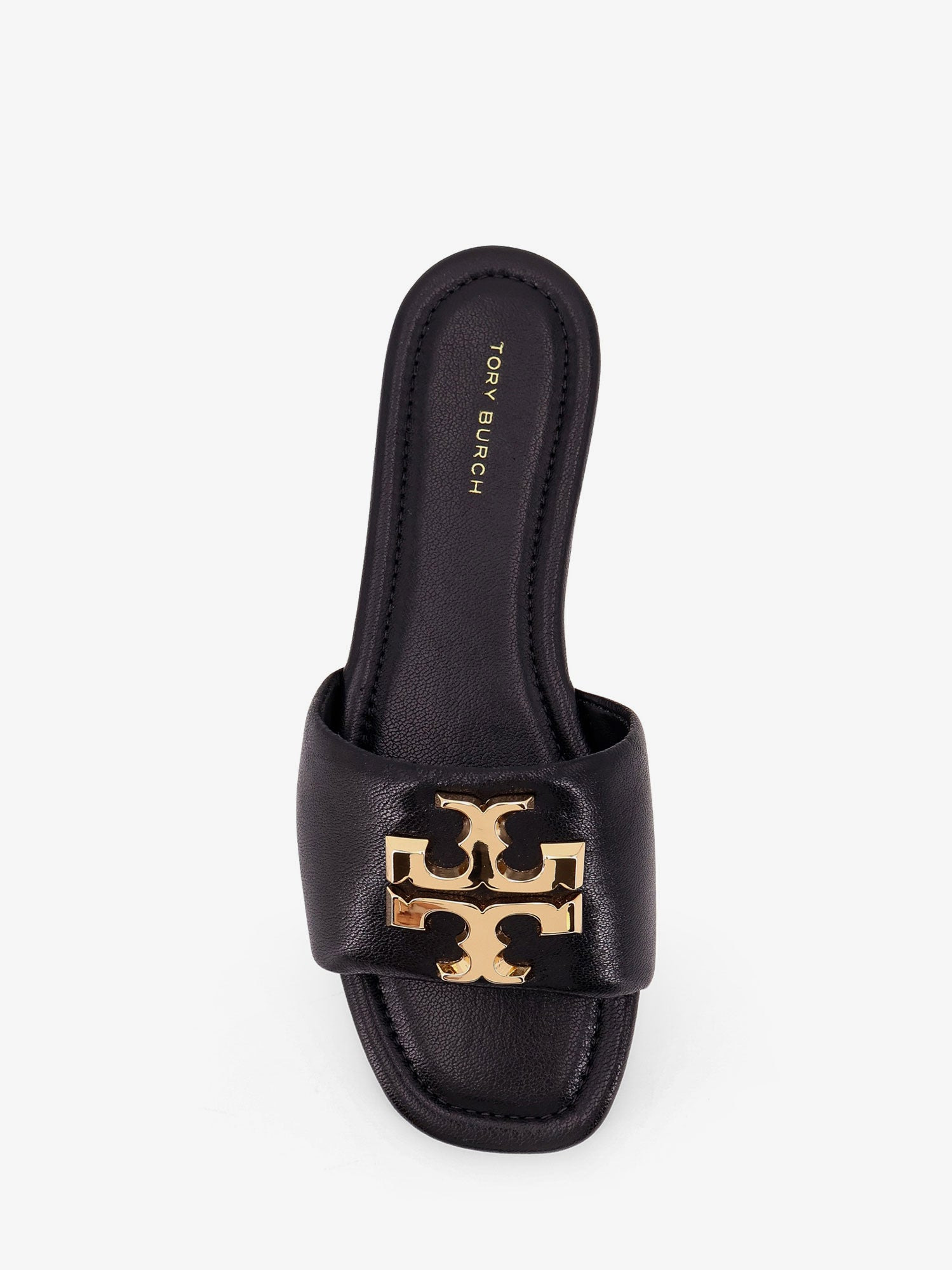 TORY BURCH - Tory Burch Eleanor Leather Flat Sandals - 4