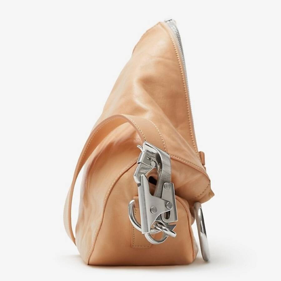 Burberry Crinkled Leather Small Knight Bag - 3