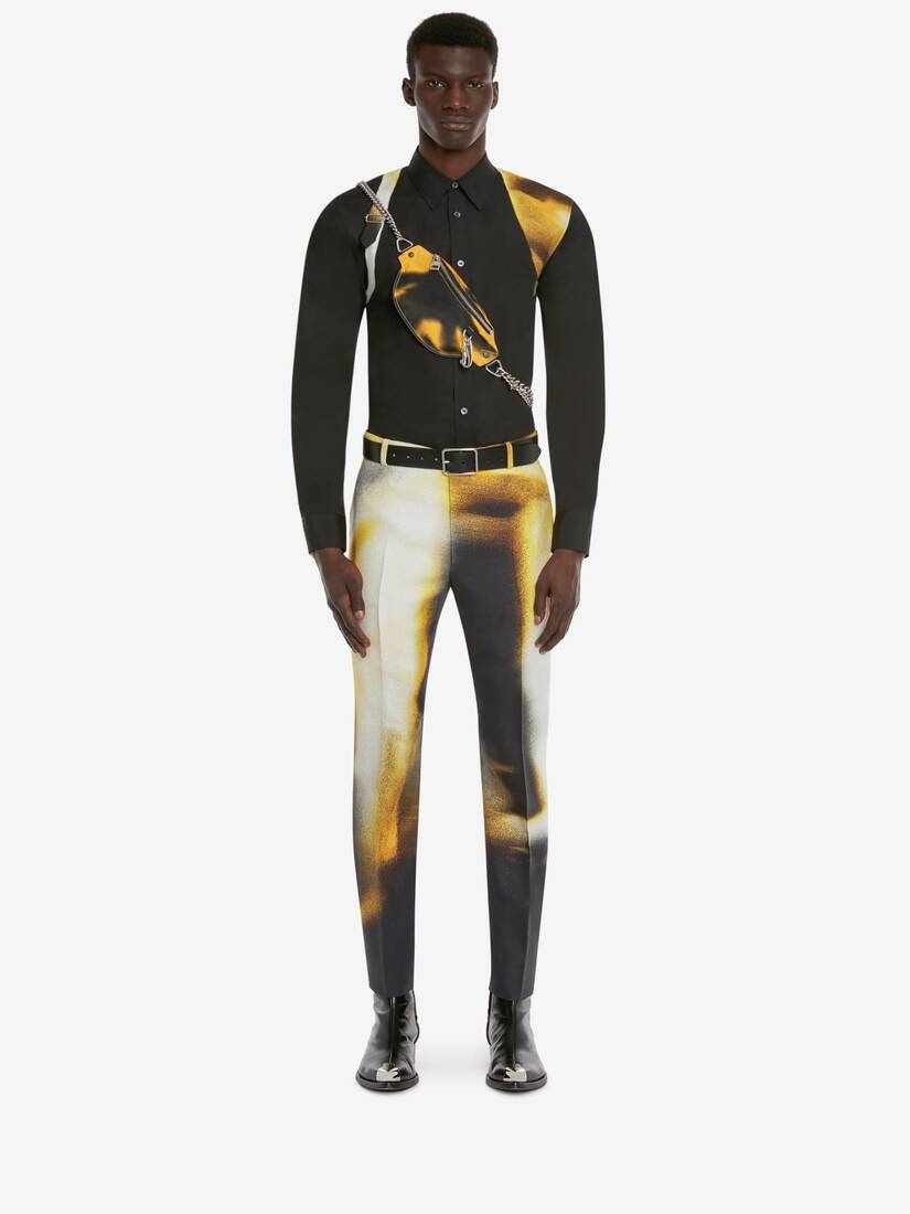 Men's Biker Belt Bag in Pop Yellow/black - 5