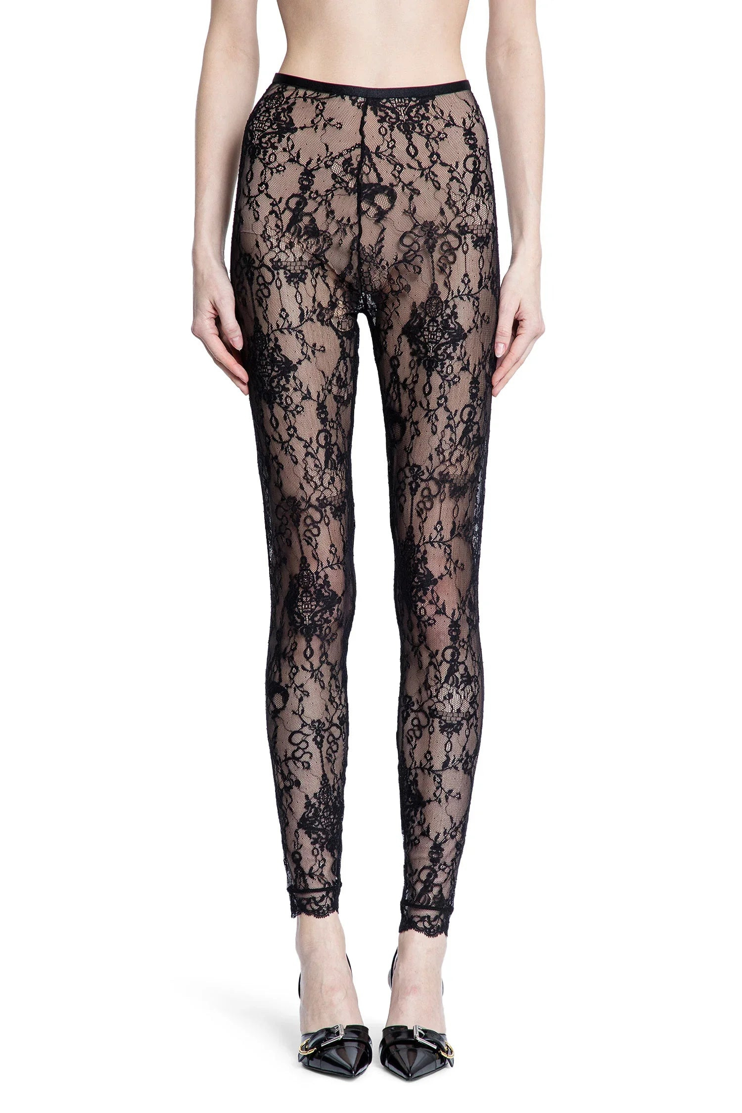 Givenchy LEGGINGS IN CHANDELIER LACE | REVERSIBLE