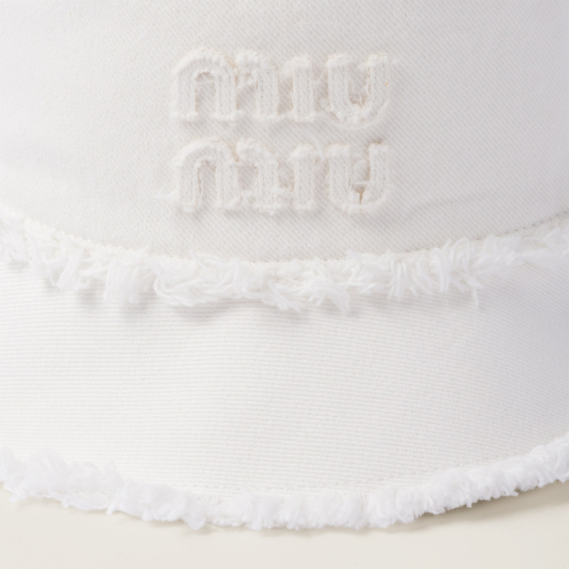 Miu Miu Denim bucket hat outlook