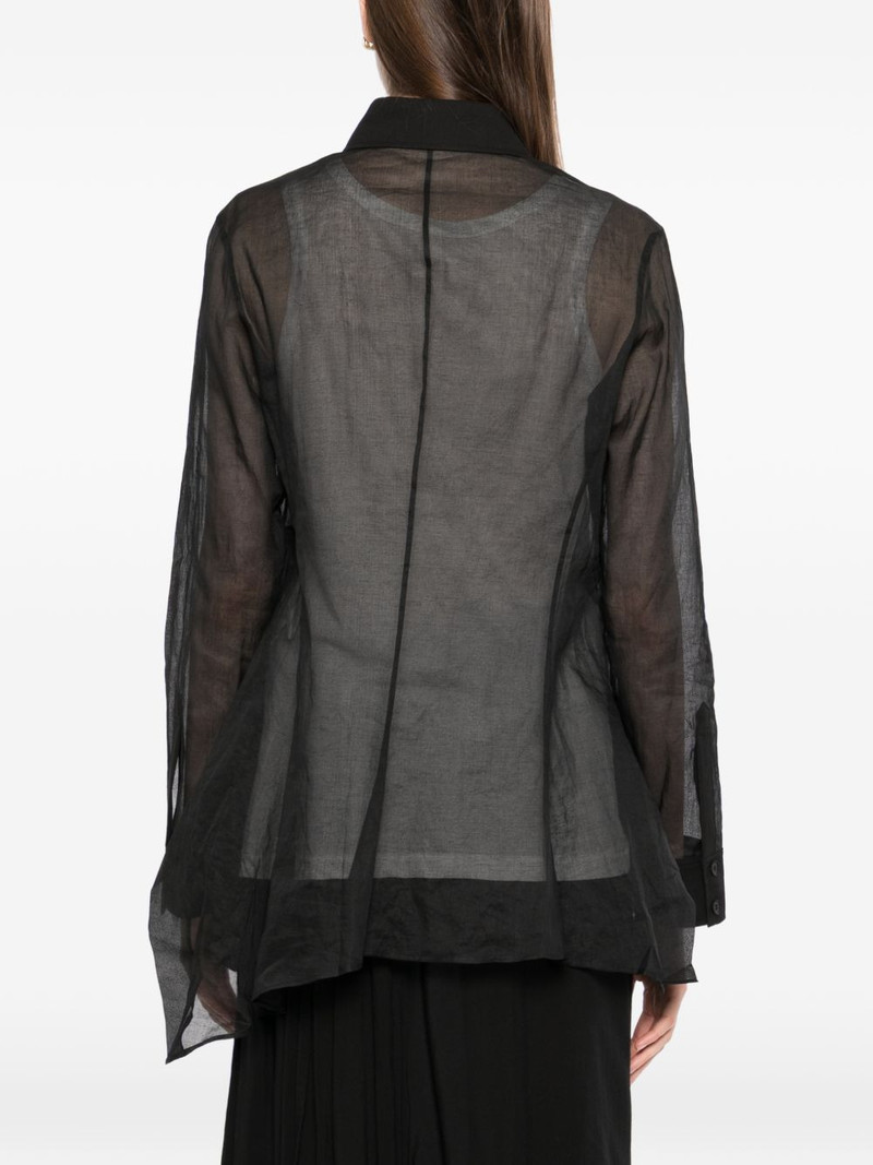 cotton flared-hem shirt 4