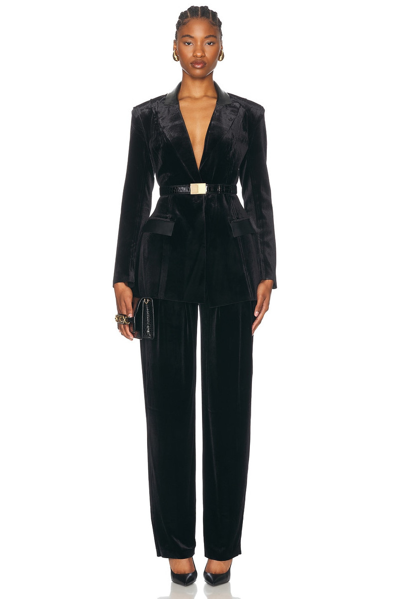 NORMA KAMALI Single Breasted Boyfriend Fit Riding Jacket outlook