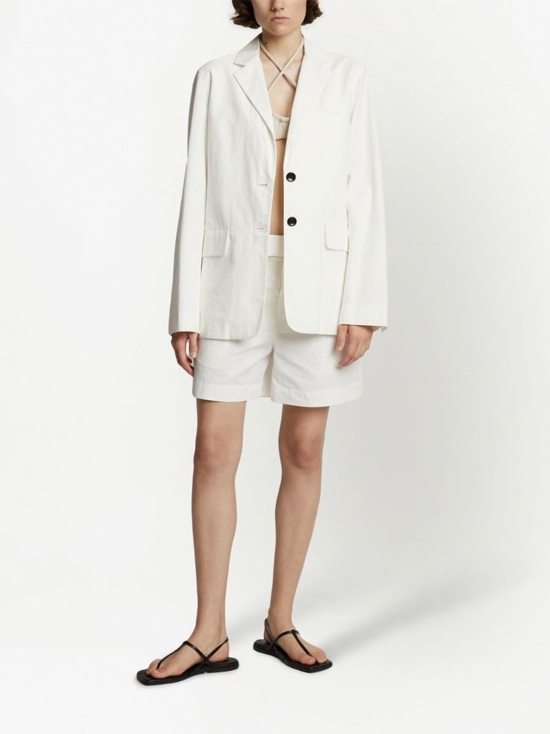 cotton linen blazer - 2