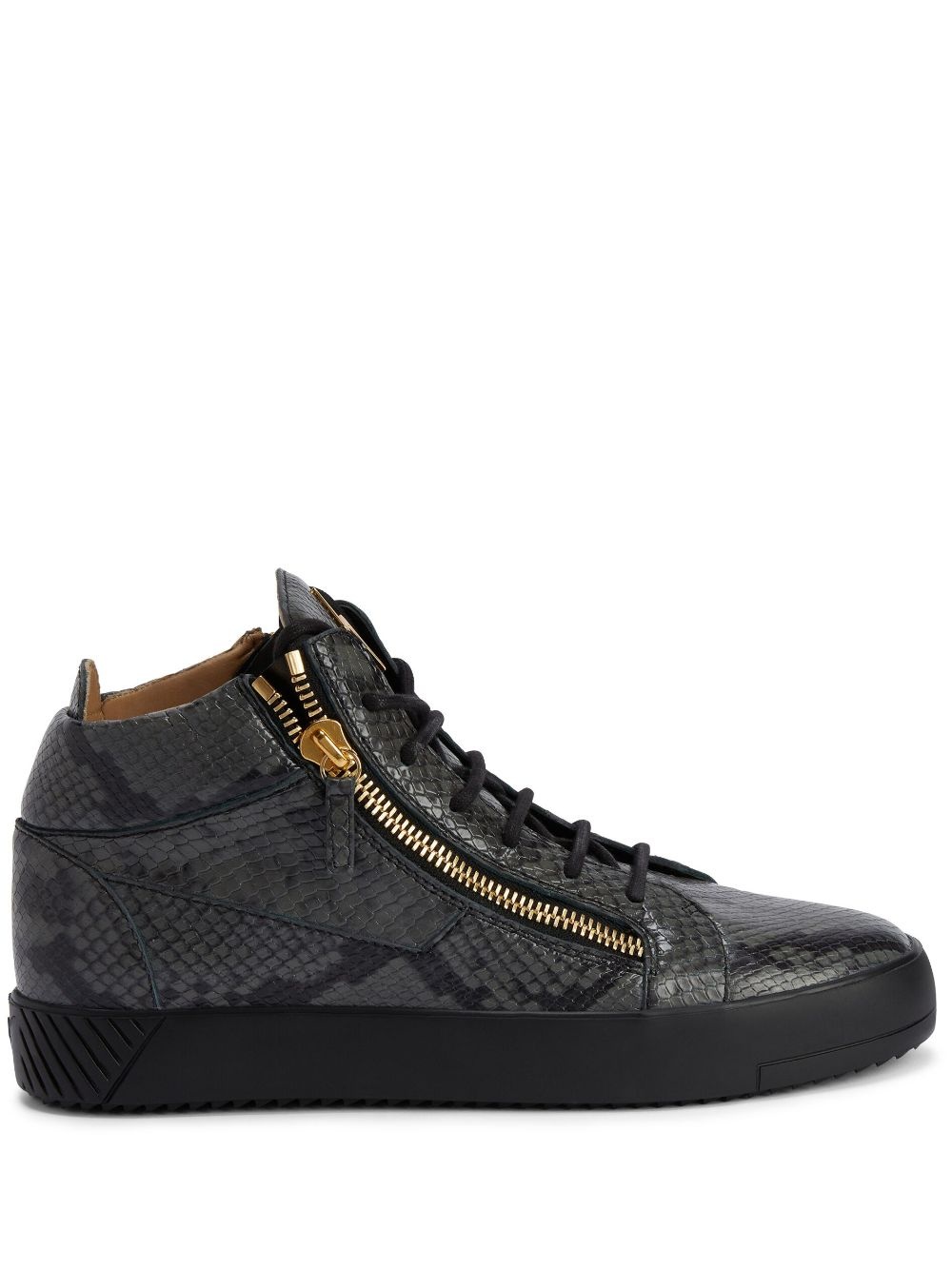 Frankie leather high-top sneakers - 1