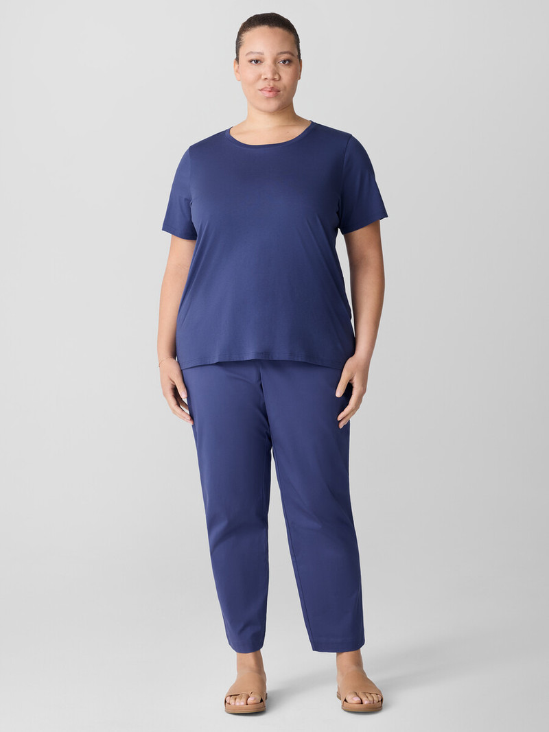 Organic Pima Cotton Jersey Round Neck Tee 6
