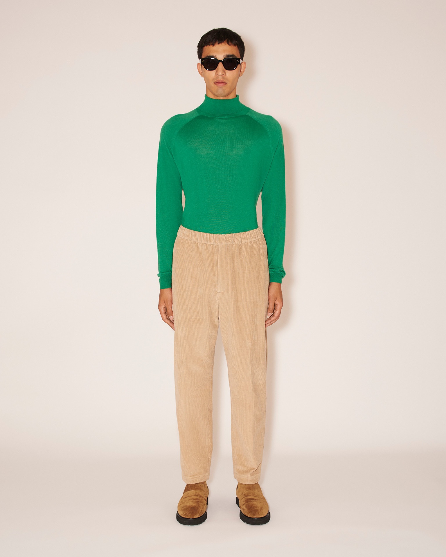 GABE - Corduroy pants - Cement gray - 2