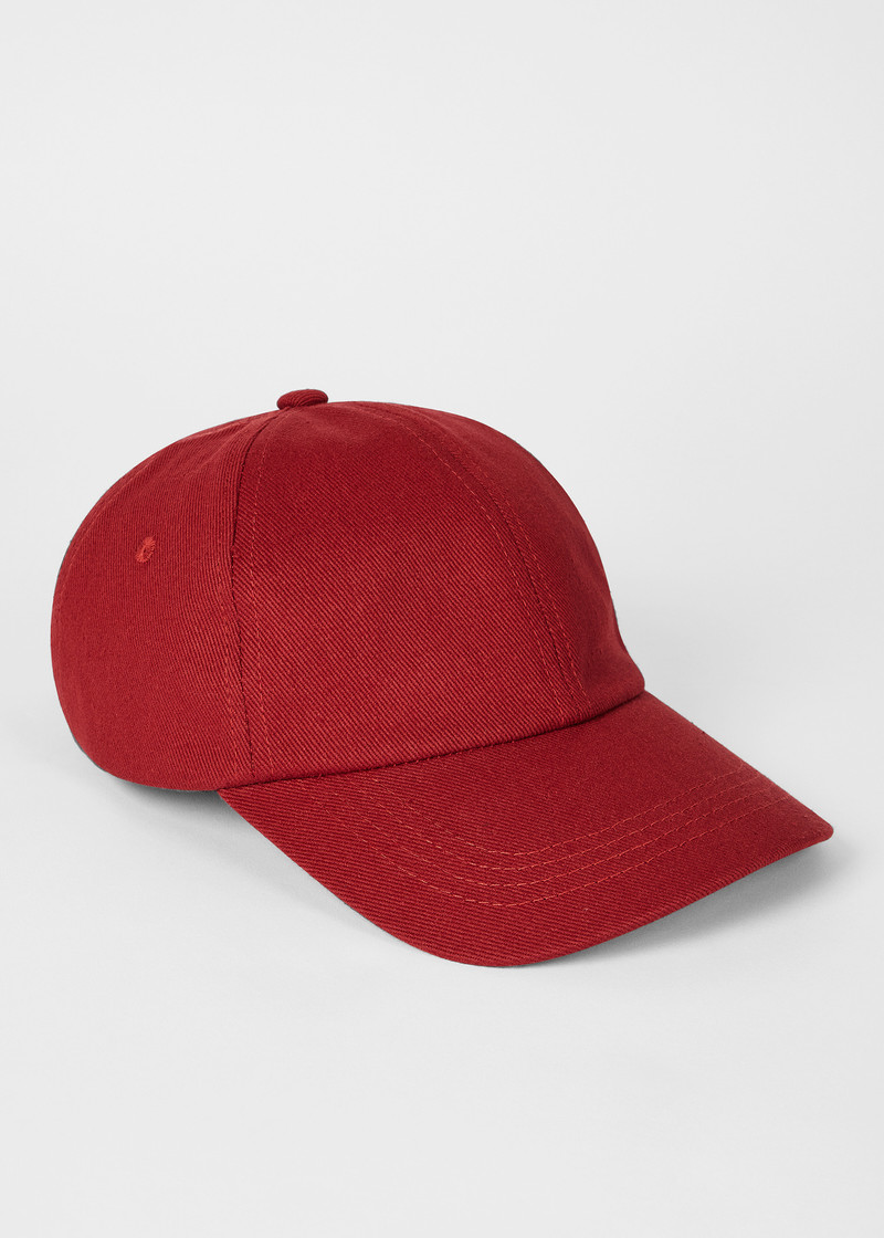 Paul Smith Red Cotton 'Signature Stripe' Cap outlook